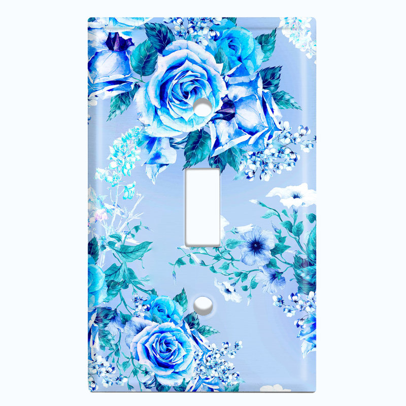 Patterned 1 - Gang Toggle Light Switch Standard Wall Plate