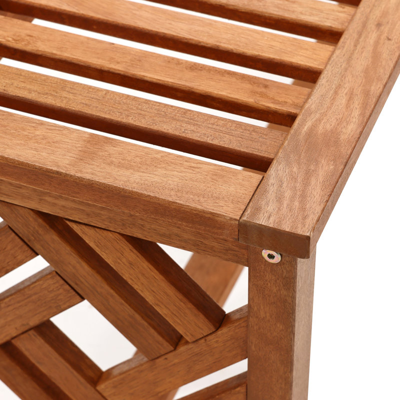 Banc de jardin en bois massif l 47,2 po Averyann