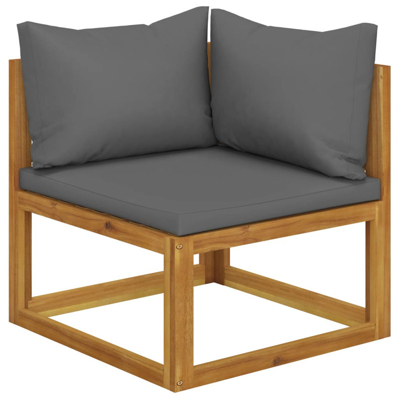 Banc de jardin en bois, Gris foncé