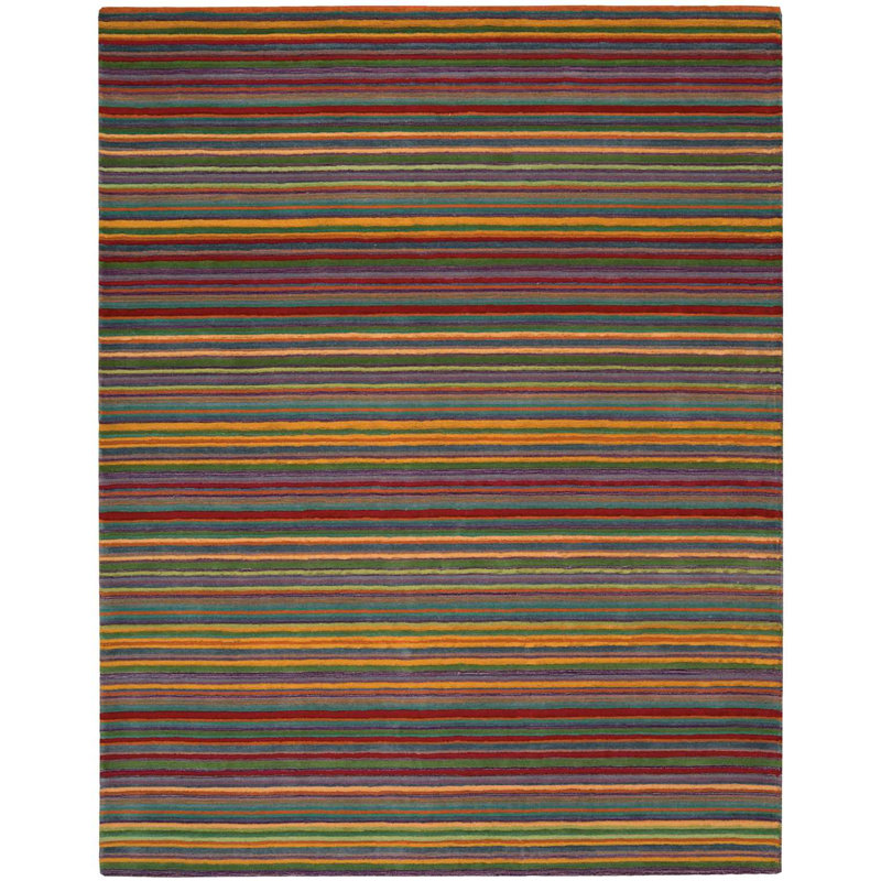 Tapis multicolore en laine touffeté à la main Pandora, Rectangle 2 pi 6 po x 4 pi