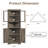 67''H Tall Farmhouse Corner Storage Cabinet-1990003070