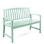 Banc en bois de couleur menthe pour une ambiance chaleureuse et accueillante intérieure et extérieure