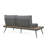 Left - Side Seater Featuring Faux Wood, Aluminum Frame For Stable Support, Mesh Backrests, Weather , 64.56 In Depth, 44.6 Lb, 29.23 Width Durability, 26.98 Height, Depth