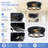 2 Pack 2-Light Matte Black Industrial Flush Mount Ceiling Light