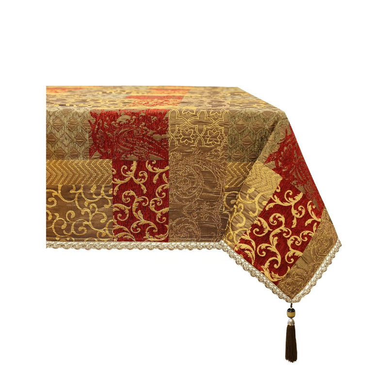 Rectangle Tablecloth Table Cover for Dining Room Restaurant Table Decoration (140 x 200 cm, Patchwork)