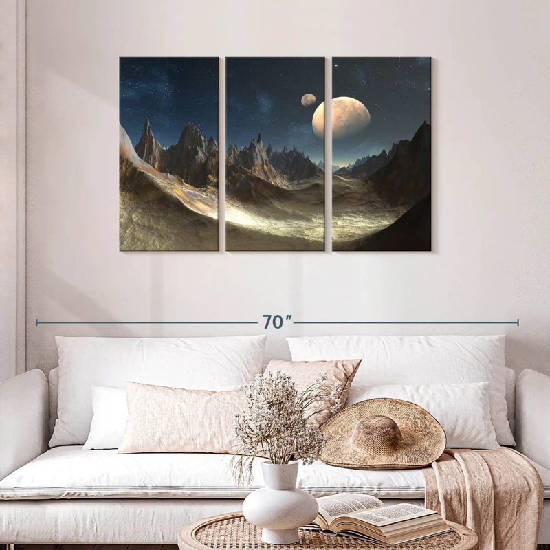 Kelan Alien Planet, 28" H x 45" W