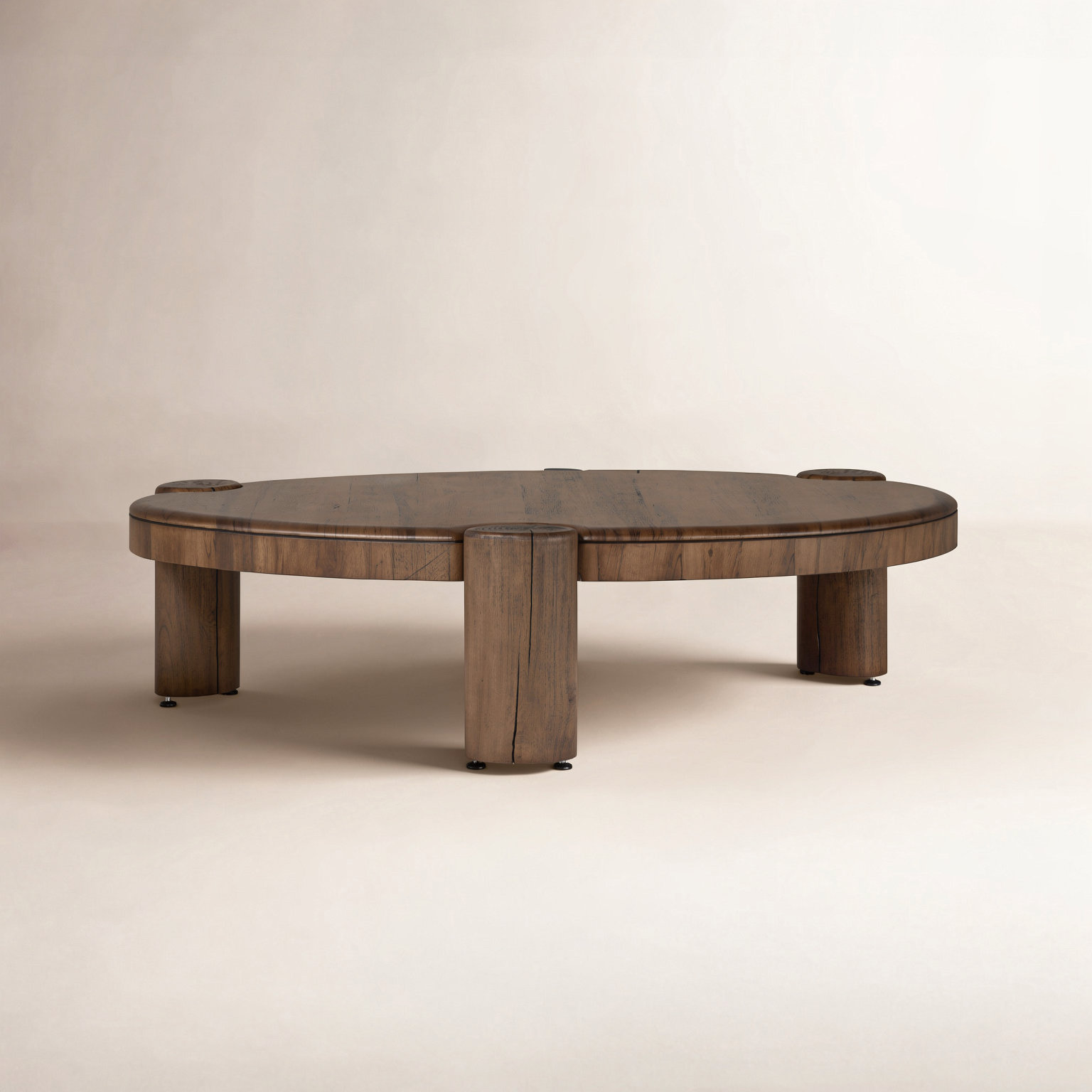 Banks Kamira Oval Coffee Table-Dark Spalted Primavera