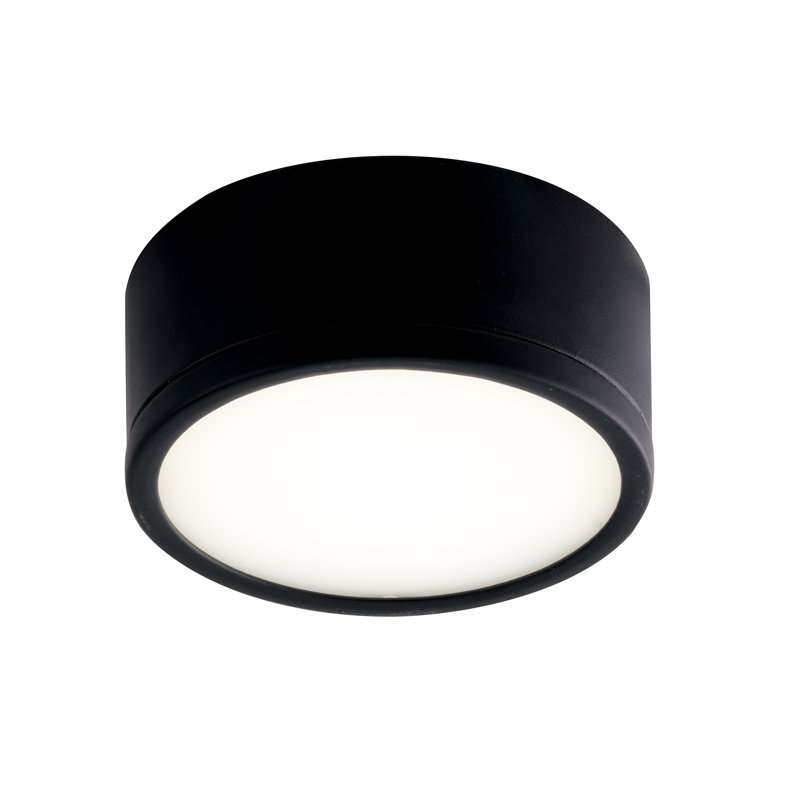 Acrylic LED Flush Mount, Black