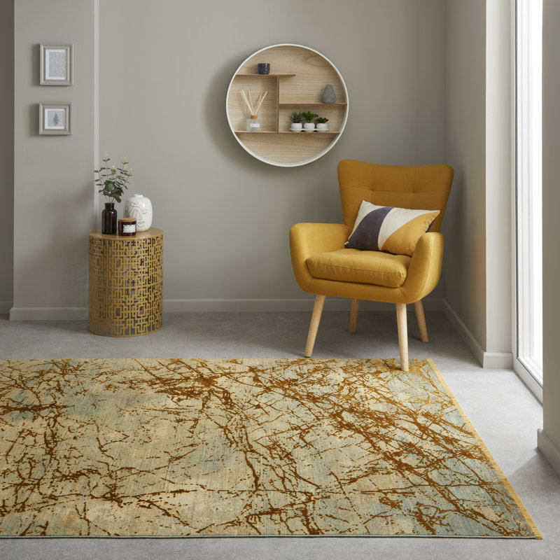 Alphe Abstract Area Rug, Rectangle 60 x 90cm
