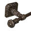 Juliane Grace 24 inches c.c. {approximately} towel bar with 213 Swarovski Clear & Aurore Boreale Crystals with 5/8 reeded center in Chalice-1071016187-1071016186