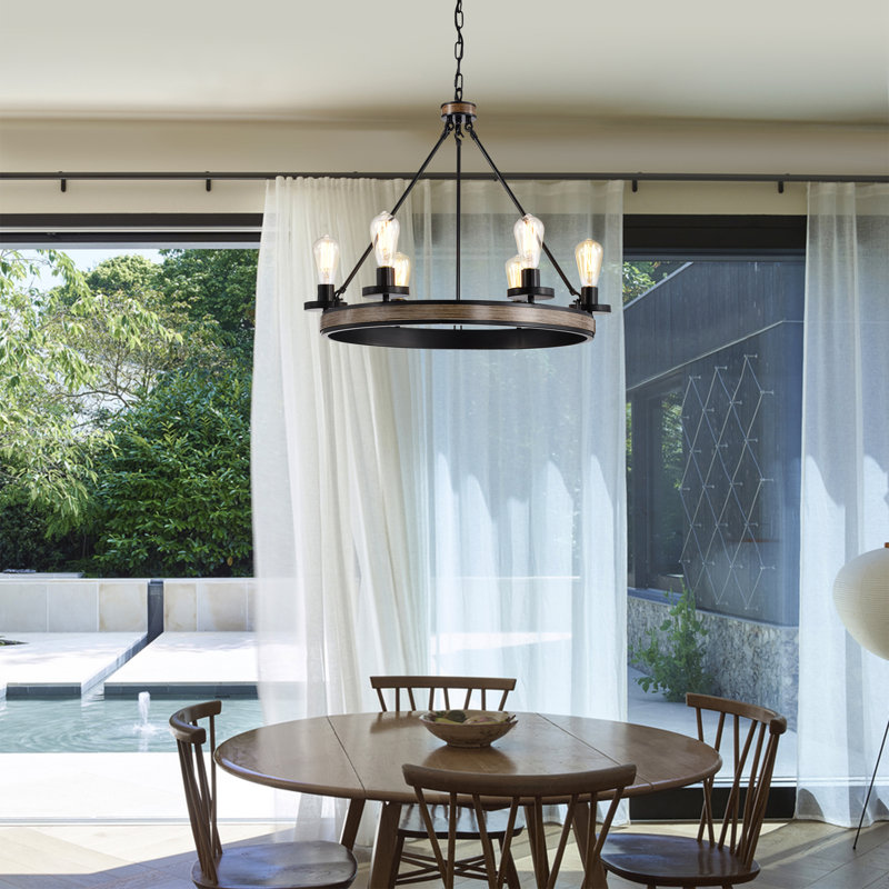 Engbertus 6 - Light Dimmable Geometric Chandelier