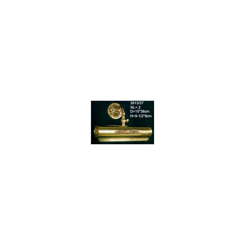 2 -Light Hardwired Wall Mounted Picture Light, French Gold