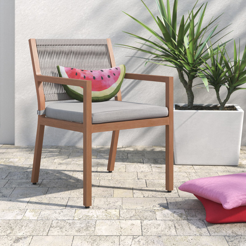 Chaise de salle à manger d'extérieur Maui, Gris