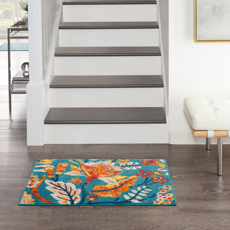 Actis Floral Indoor Rug, Rectangle 2' x 3'