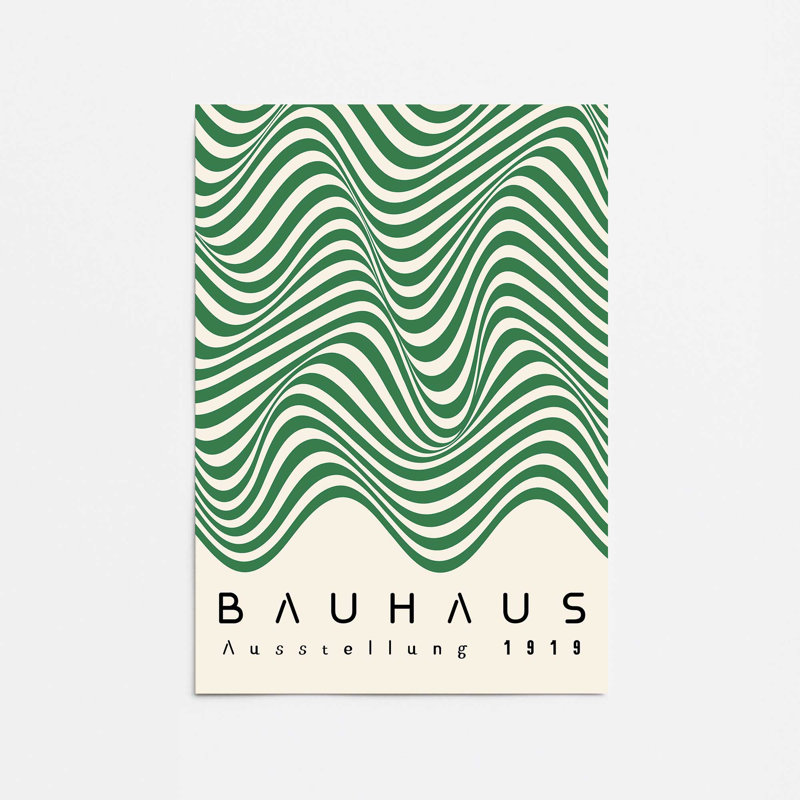 Bauhaus Curves in Motion, Papier, H 14 po x l 11 po