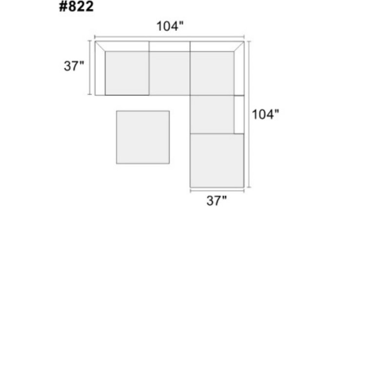 Ensemble de canapé modulaire modulaire 6 pièces M, Gris