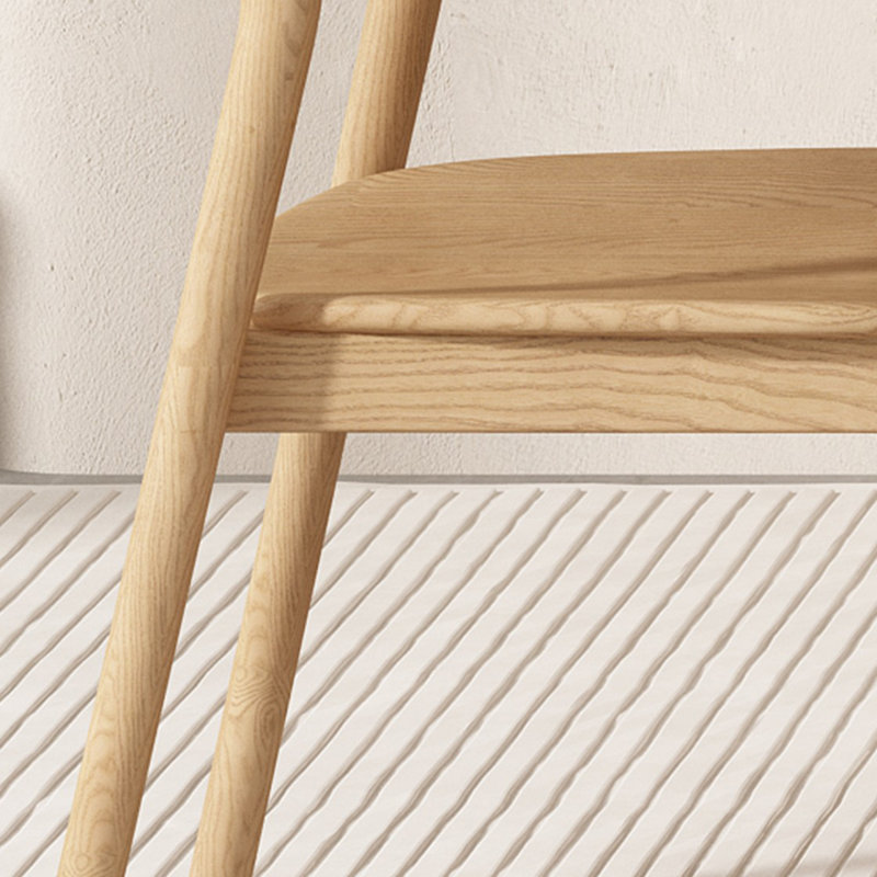 Ensemble de 2 chaises de salle à manger avec chaises en bois de frêne, Burlywood
