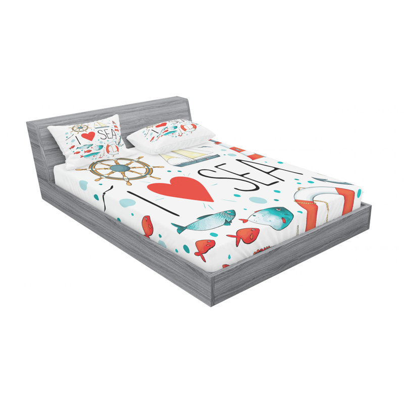 Microfiber Sheet Set, Full Sheet Set with Fitted Sheet