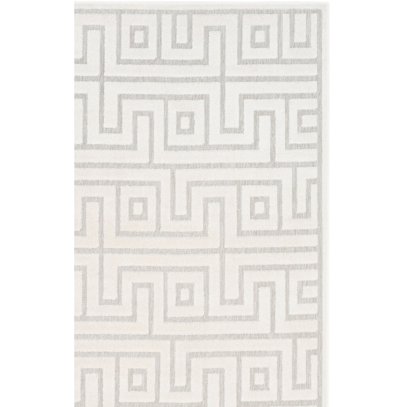 Tapis gris clair / crème Turnipseed, Rectangle 3 pi 3 po x 5 pi 3 po