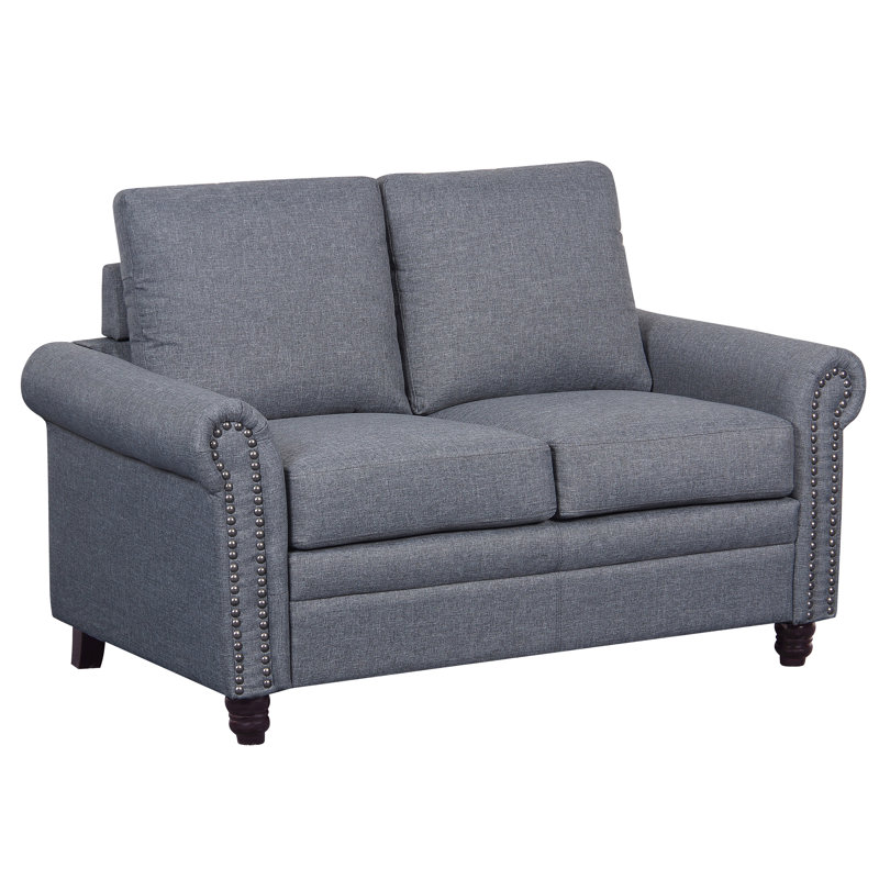 Rosalind Upholstered 54.3'' Loveseat, Light Gray