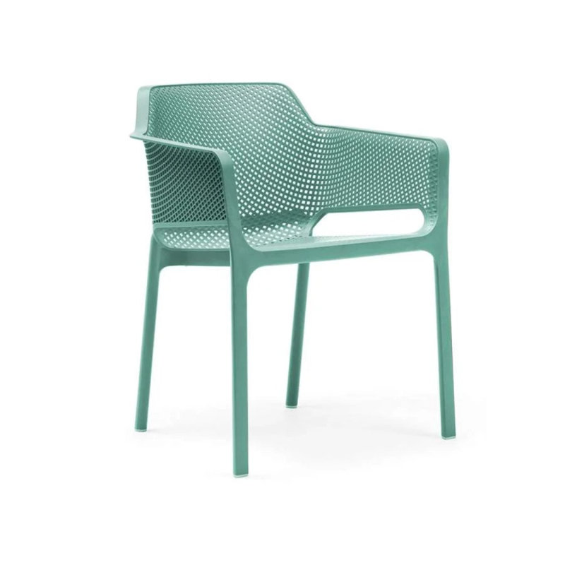 Net Outdoor Dining Armchair, Green