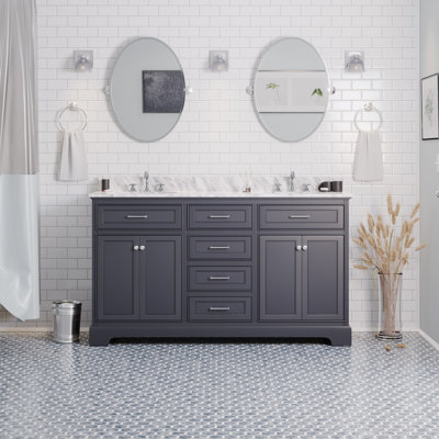 Ensemble de meuble-lavabo double 60 po Ronnie