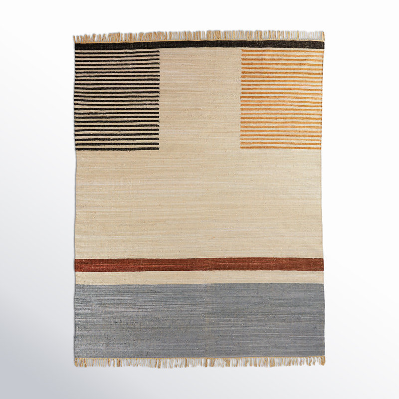 Avenue Cotton Striped Indoor Rug, Rectangle 8' x 10'