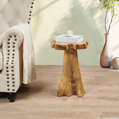 Table de bout en bois massif de 19,5 po de hauteur Egremt