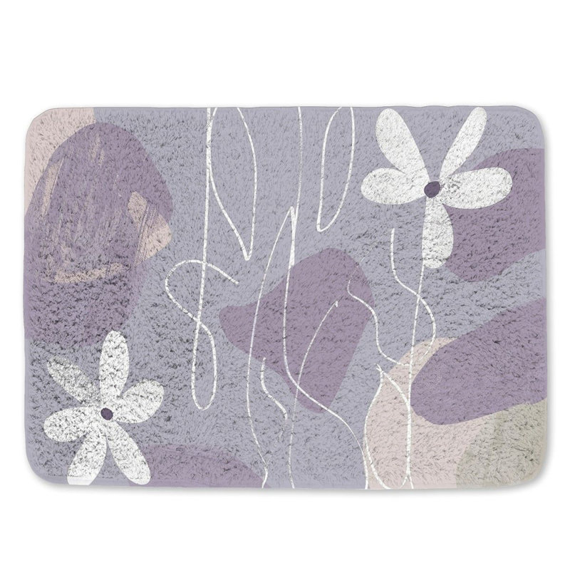 Tapis de bain en microfibre / microsuède, L 17 po x L 24 po