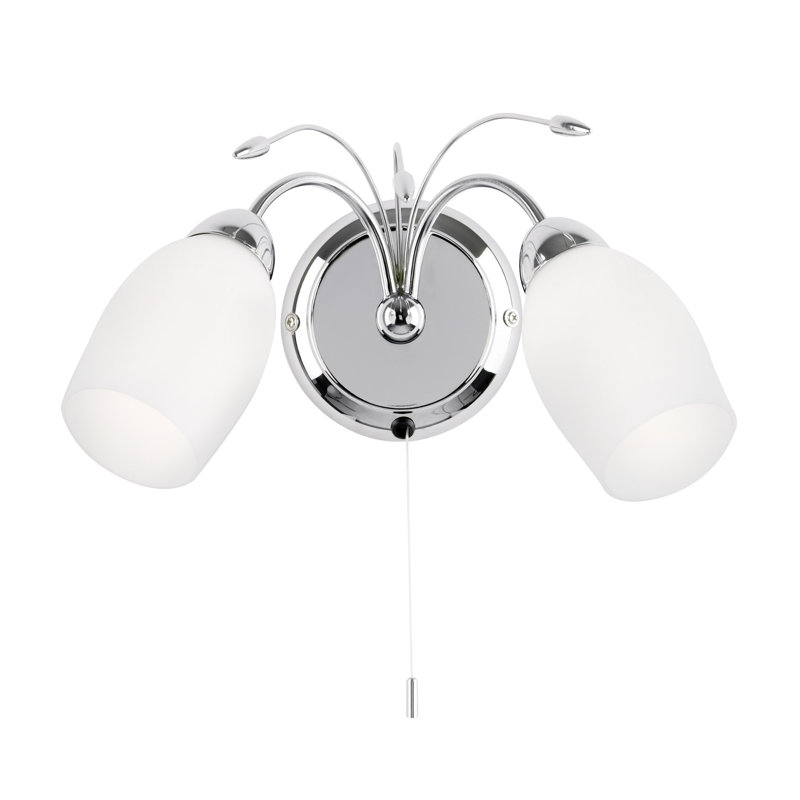 Barnabas Armed Sconce, Polished Chrome
