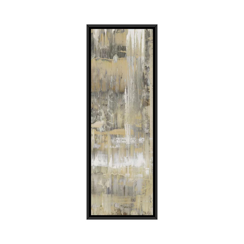 Impression sur toile tendue, "Dediced panneau III" par Justin Turner, H 36 po x l 12 po x P 1,5 po, Cadre noir