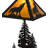 21"H Howling Wolf W/Lighted Base Table Lamp