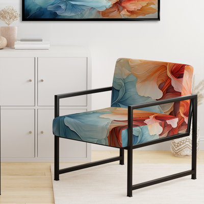 Metamorphic Dance - Fauteuil rembourré moderne, fauteuil d'appoint à motif en spirale