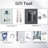 8ft X 4ft Metal Outdoor Shed For Backyard, Patio, Lawn. White And Black. Strong Build. Tilted Roof & Lockable Door. With Foundation 8x4 Ft Shed. Practical. Includes Additions-117994349