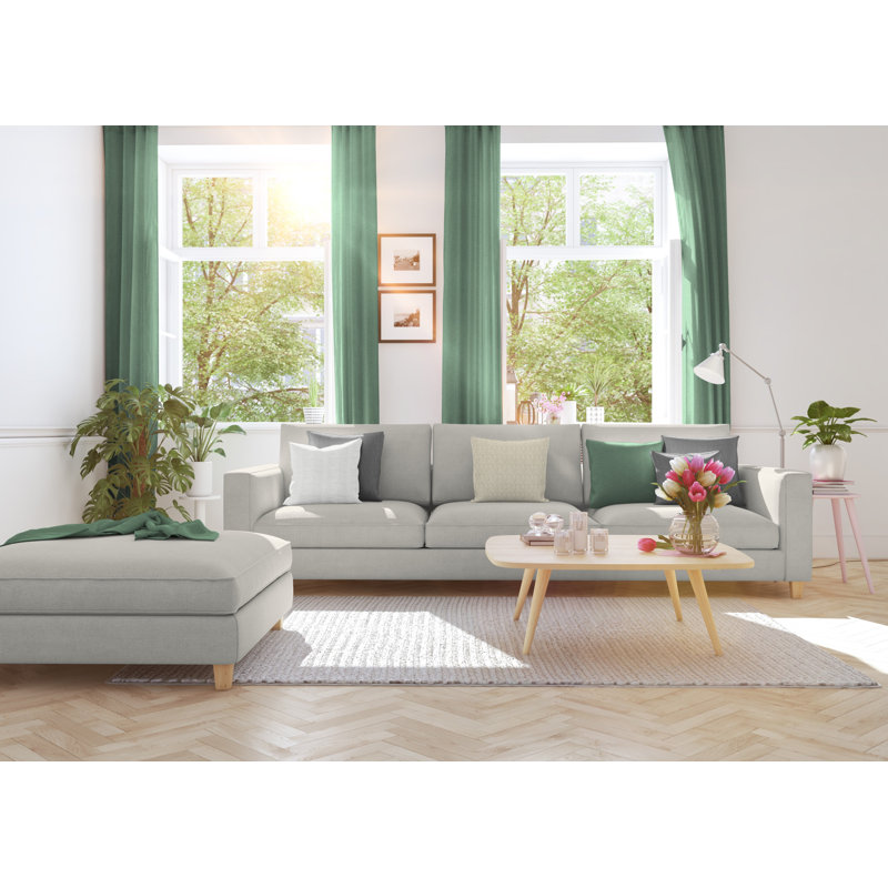 Wiessee Cotton Blend Room Darkening Curtain, 150cm Width x 405cm Drop
