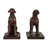 2-Piece Resin Dog Bookends