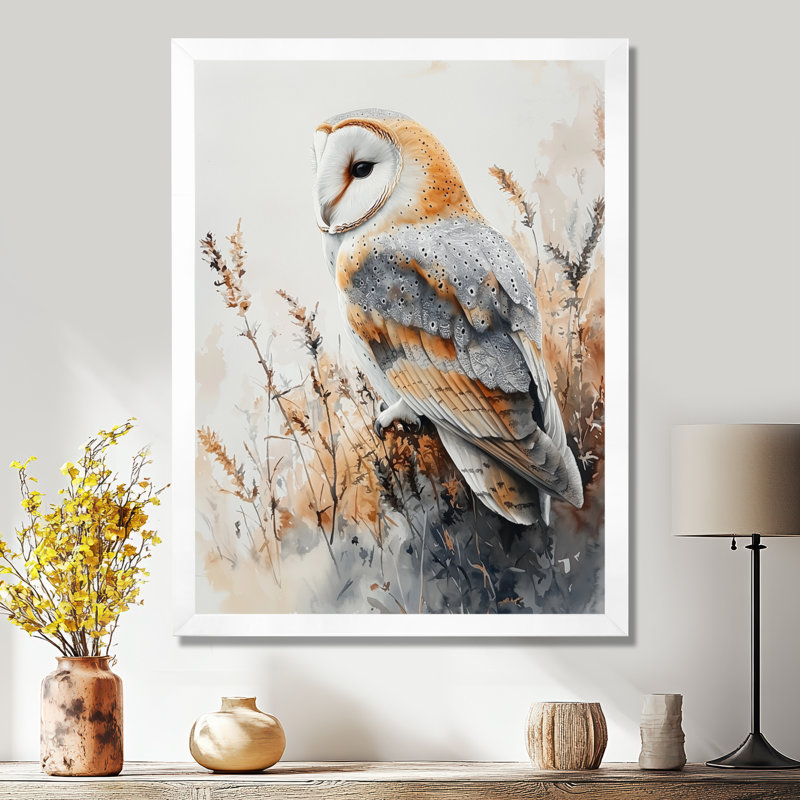 Fevbas - animaux, impressions sur toile, H 20 po x l 12 po, Reproduction encadrée d'une seule photo, Blanc