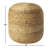 Sandara 16" Wide Round Pouf Ottoman, Natural