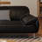 Black Genuine Leather Modular Sofa cushion couch-1010060387-1010060384