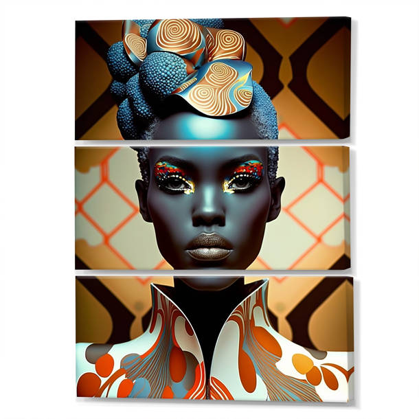 Dakota Fields Avant-Garde Elegant African Woman IV On Canvas Print ...