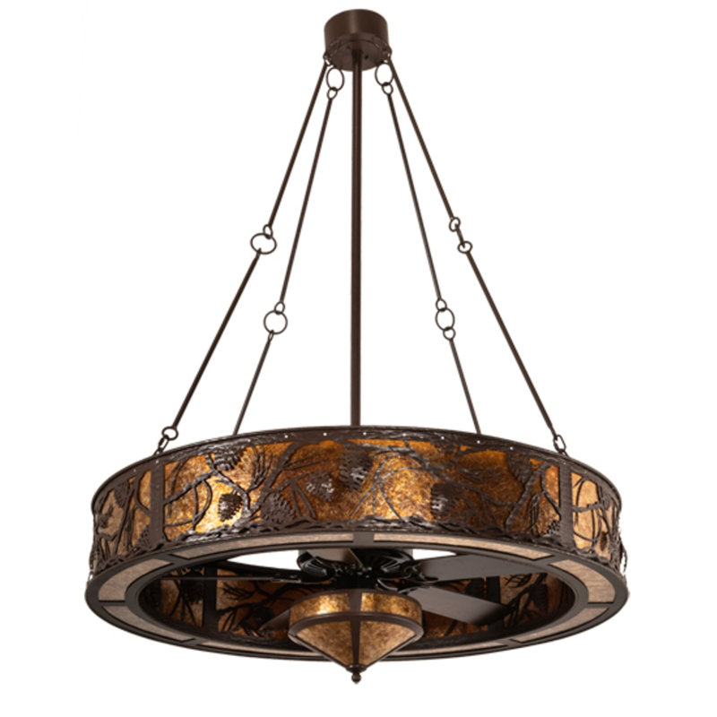 Whispering Pines Downrod Ceiling Fan