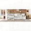 Lit plateforme en L avec lit gigogne, tiroirs de rangement et tablettes-1098921415