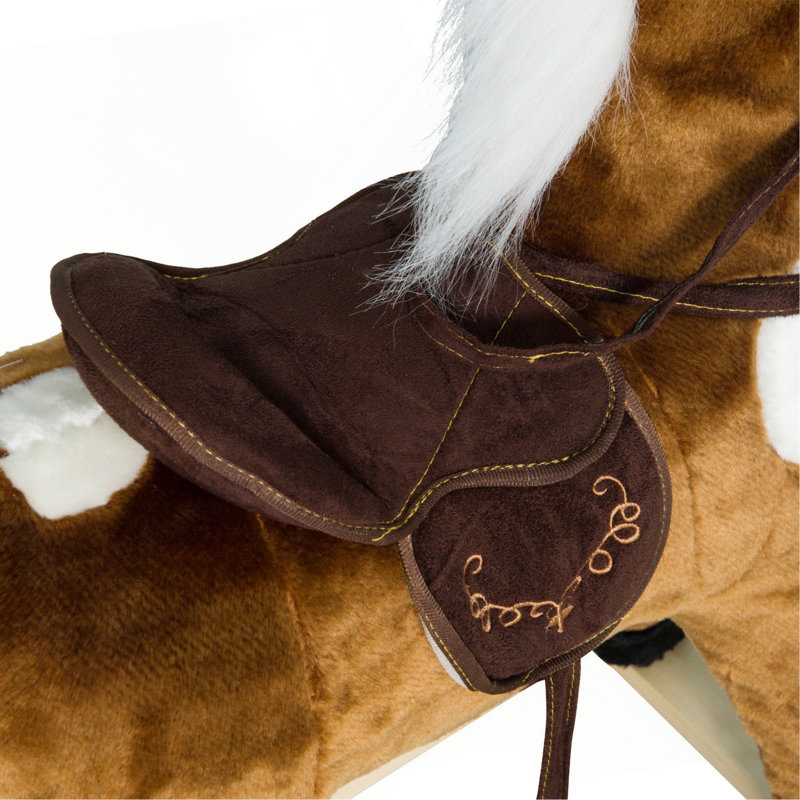 Chaise de cheval à bascule en métal Qab Kids