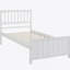 Charmant lit plateforme en bois de taille simple avec tête et pied de lit élégants pour une chambre à coucher élégante et confortable-940289653