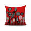 Oreiller carré réversible intérieur / extérieur à motif d'oiseaux olli10172025-120830435-120830431