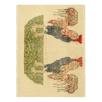 One-of-a-Kind Rectangle 2'1" X 2'10" No Wool Area Rug