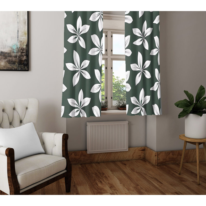 Breighton Semi Sheer Curtain Pair, 56" W x 78" L