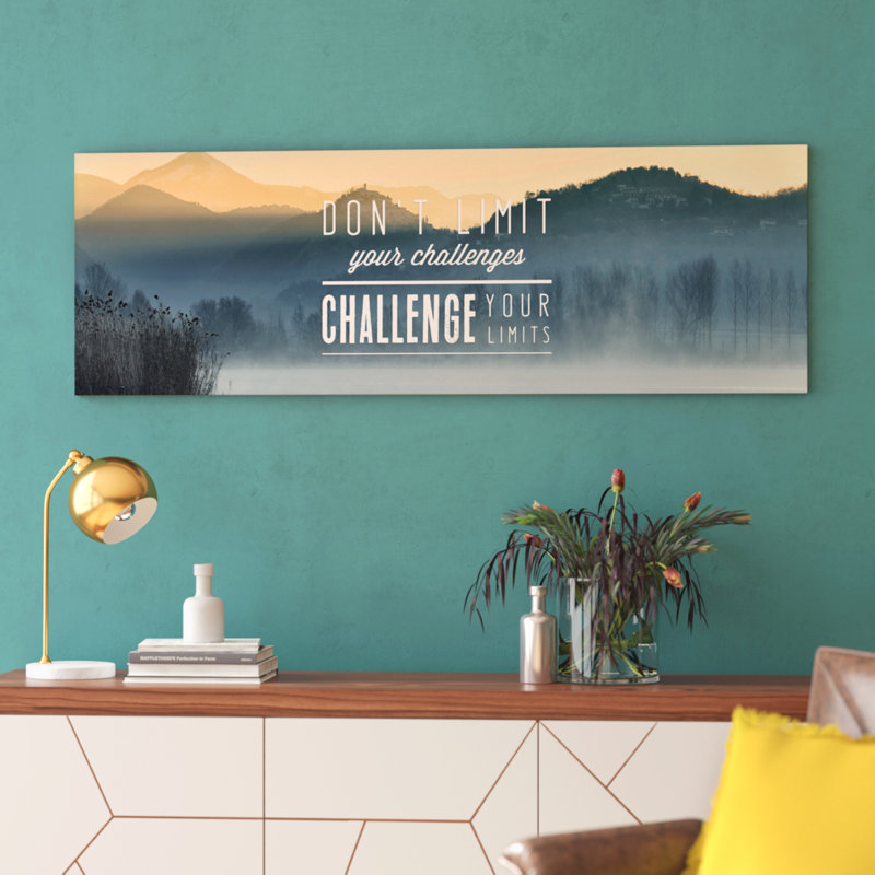 Défiez vos limites - reproduction sur toile, H 20 po x l 60 po x P 1,5 po