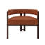 Ensemble de 2 fauteuils d'appoint rembourrés modernes en chenille avec dossier ouvert et 3 pieds confortables pour le salon ou la salle à manger-1931766448