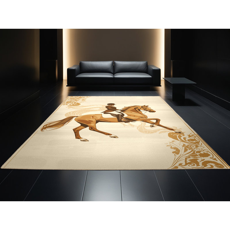 Tapis chic et luxueux lavable à la machine Cain, 2 pi x 3 pi
